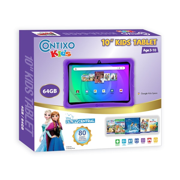 Contixo 10-Inch Kids 64GB HD Tablet K103-A Purple - main